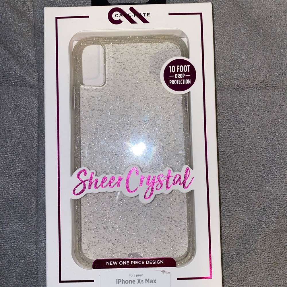 iPhone XS Max glitter phone case